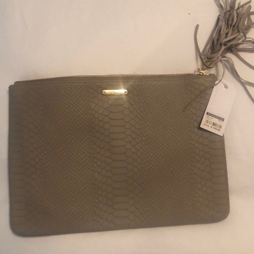 GiGi New York Tan Clutch